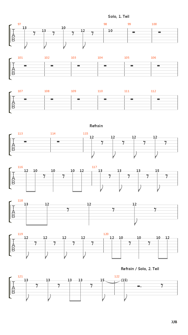 Paradies吉他谱