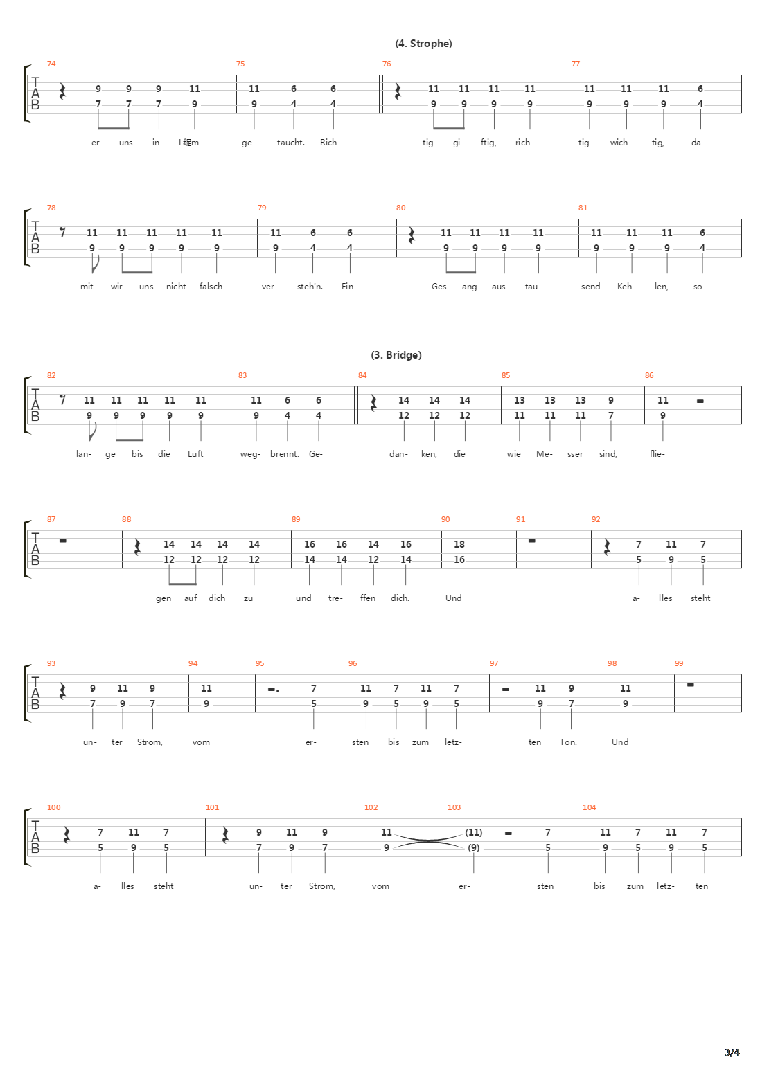 Strom吉他谱