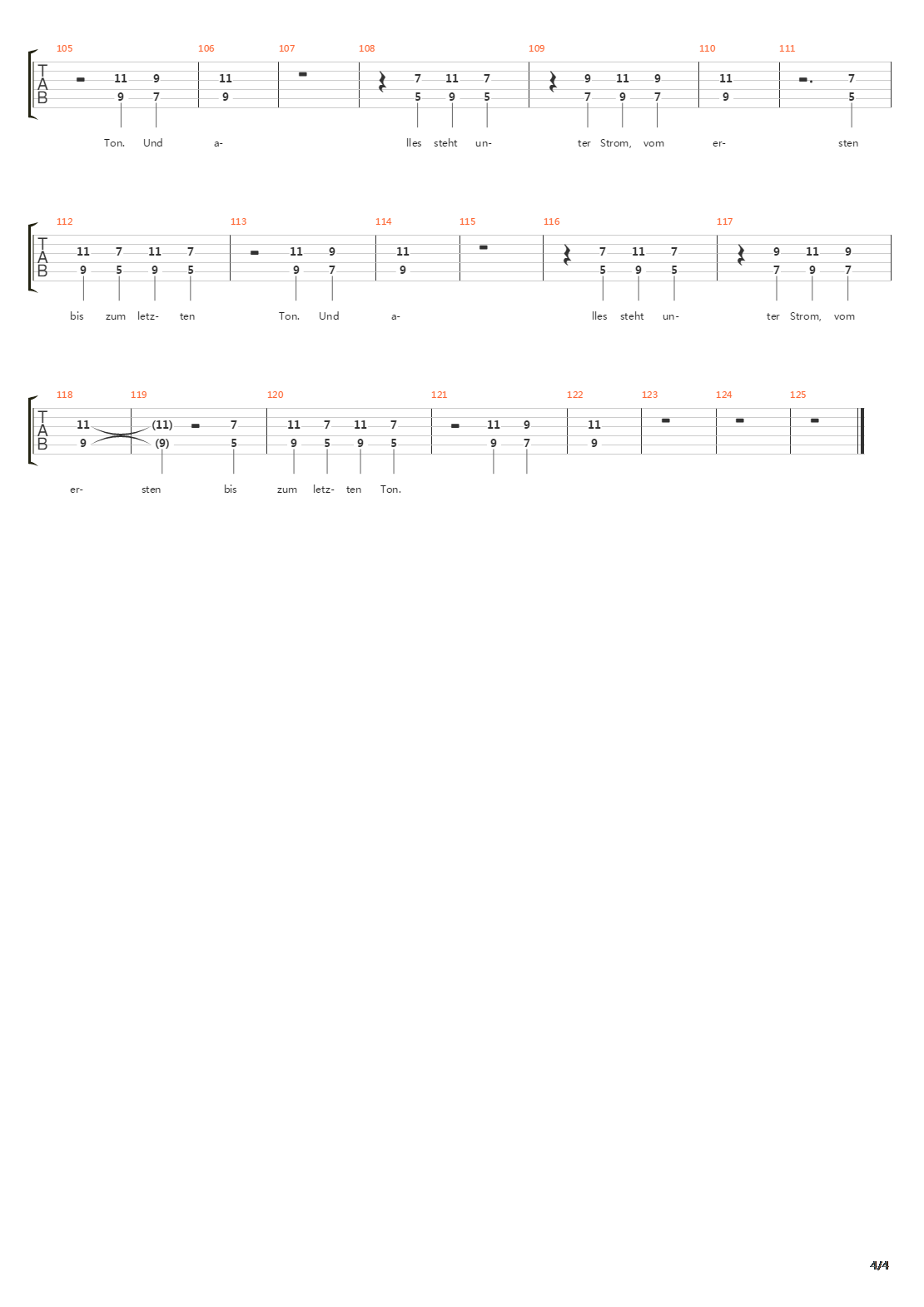 Strom吉他谱