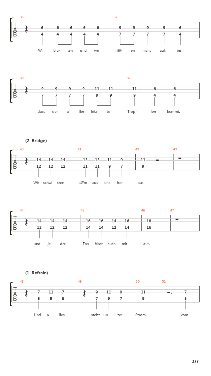 Strom吉他谱