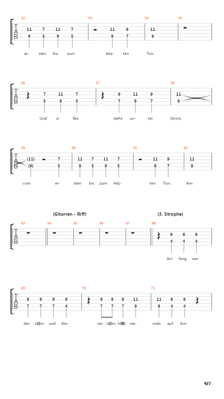 Strom吉他谱