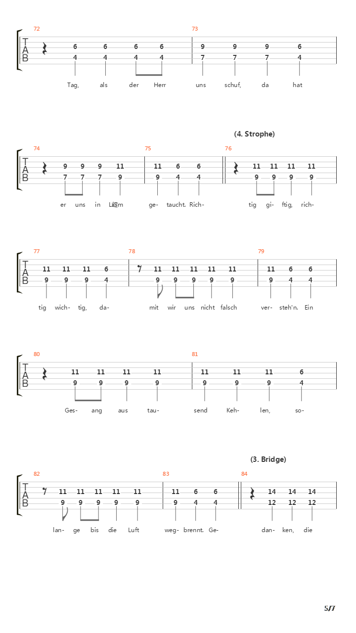 Strom吉他谱