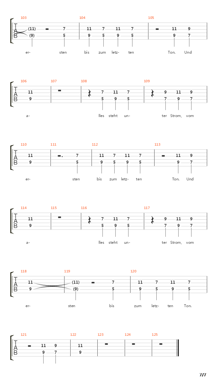 Strom吉他谱