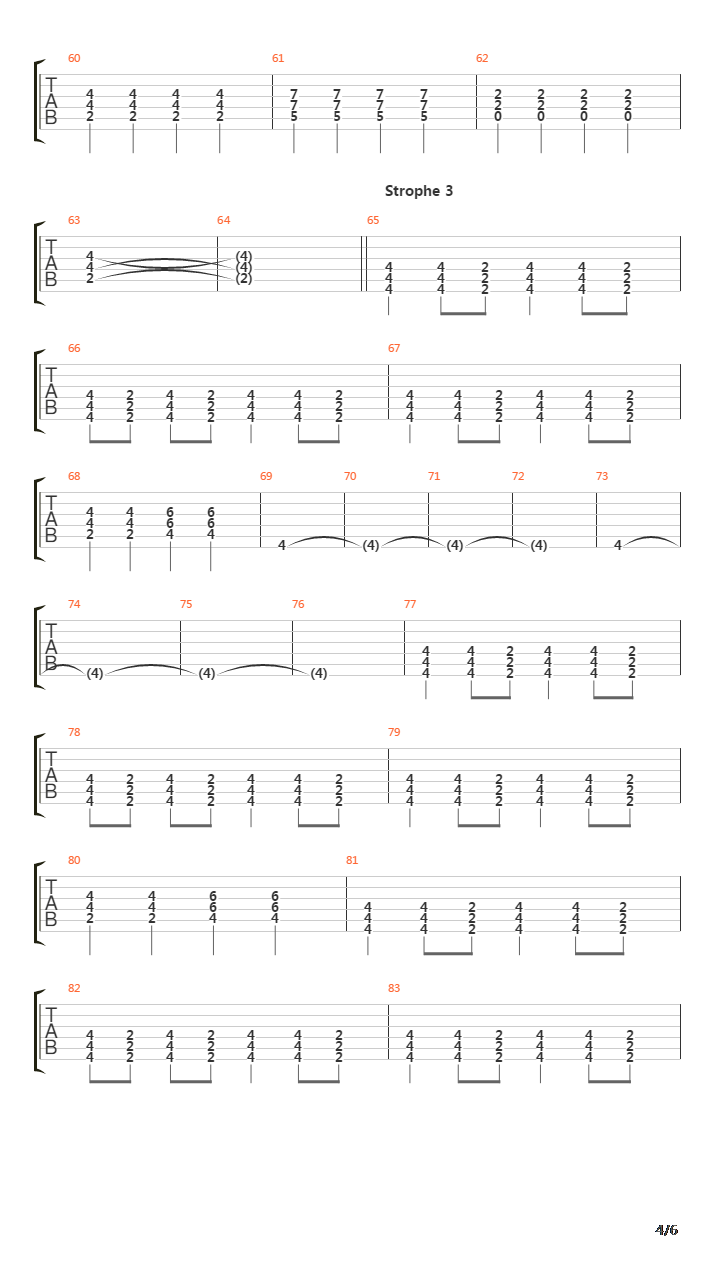 Strom吉他谱