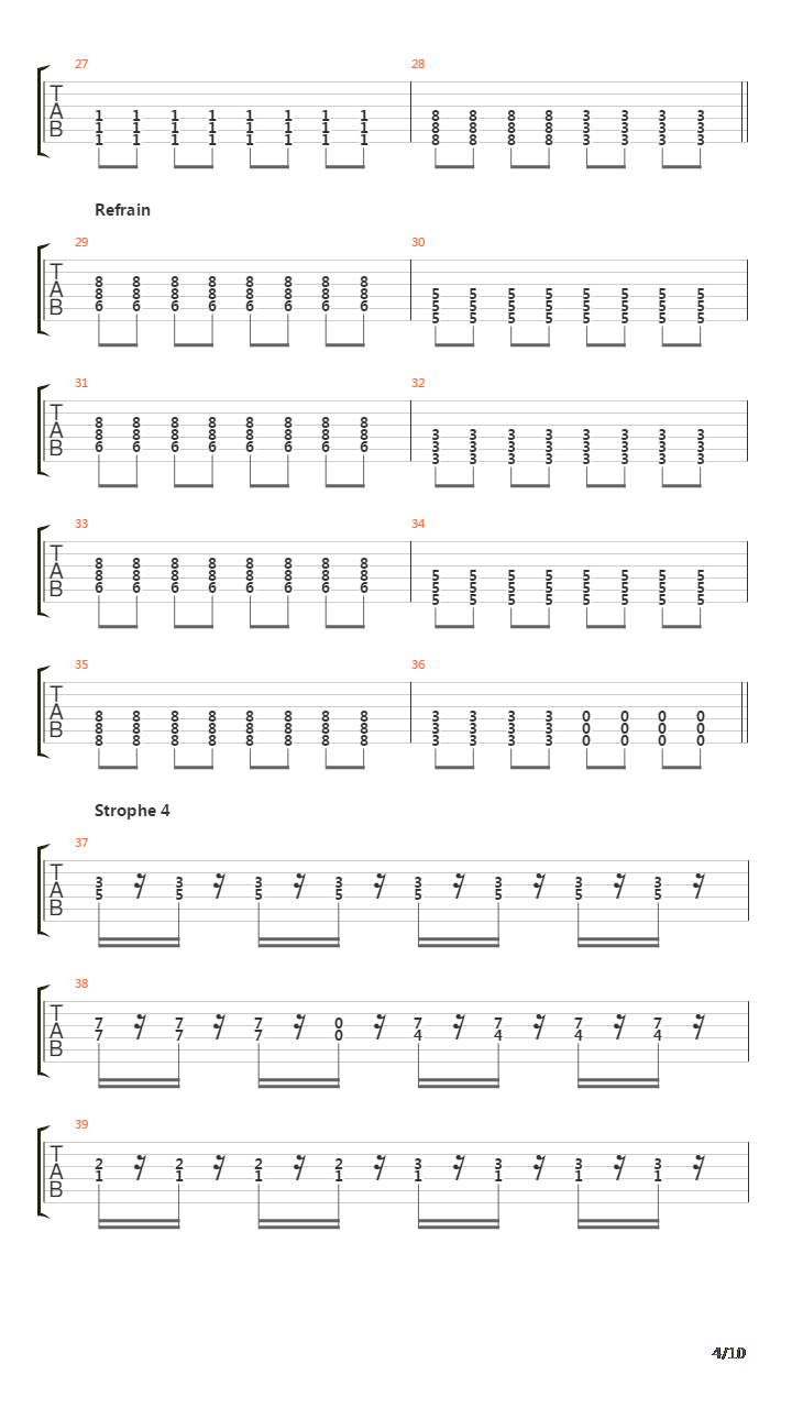 Teil Von Mir吉他谱