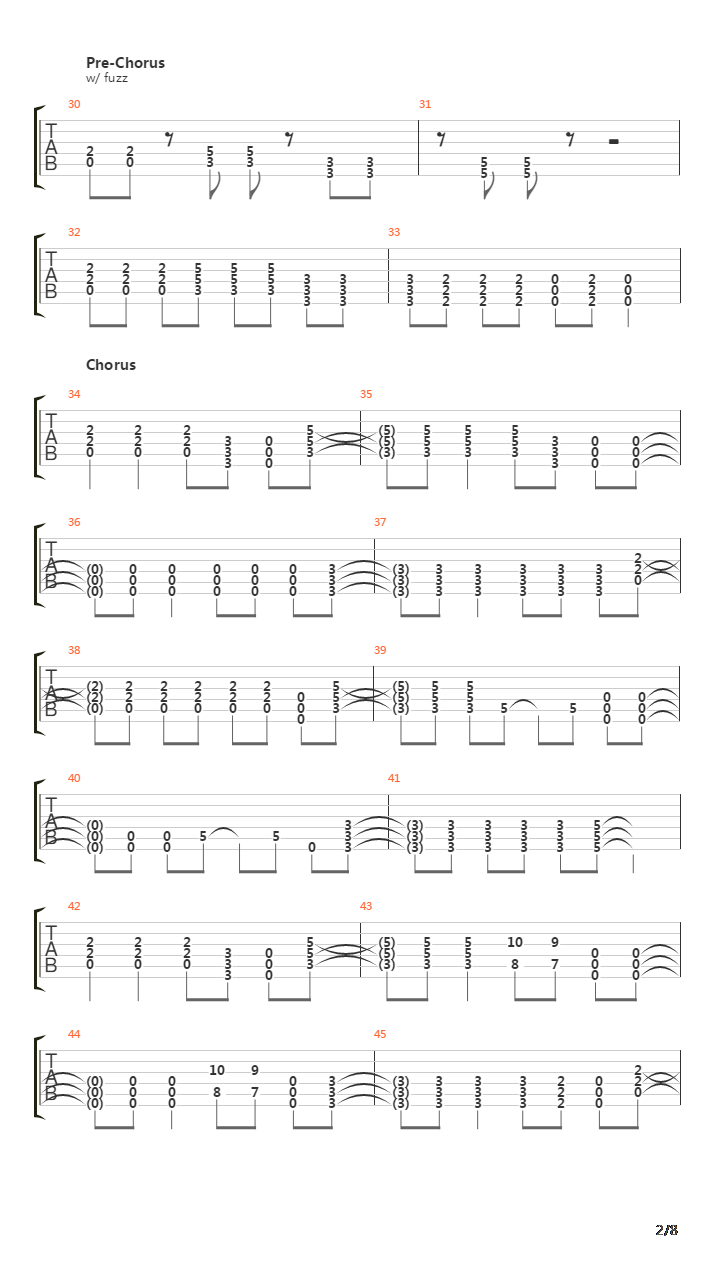 Oxygens Gone吉他谱