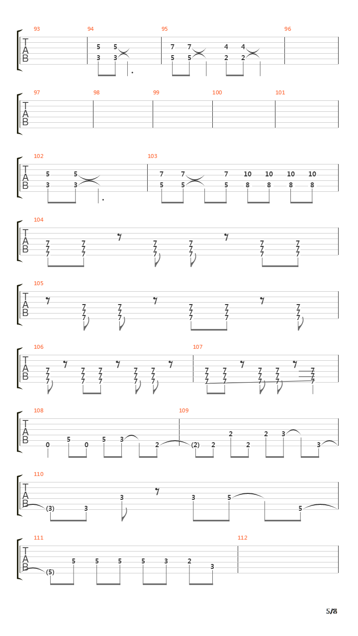 Oxygens Gone吉他谱