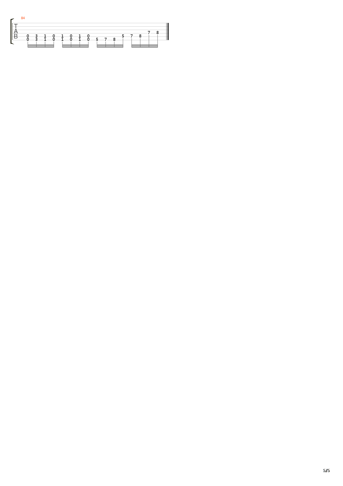 Pendulum吉他谱