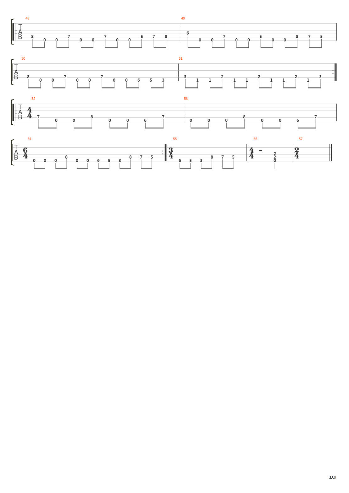 End吉他谱