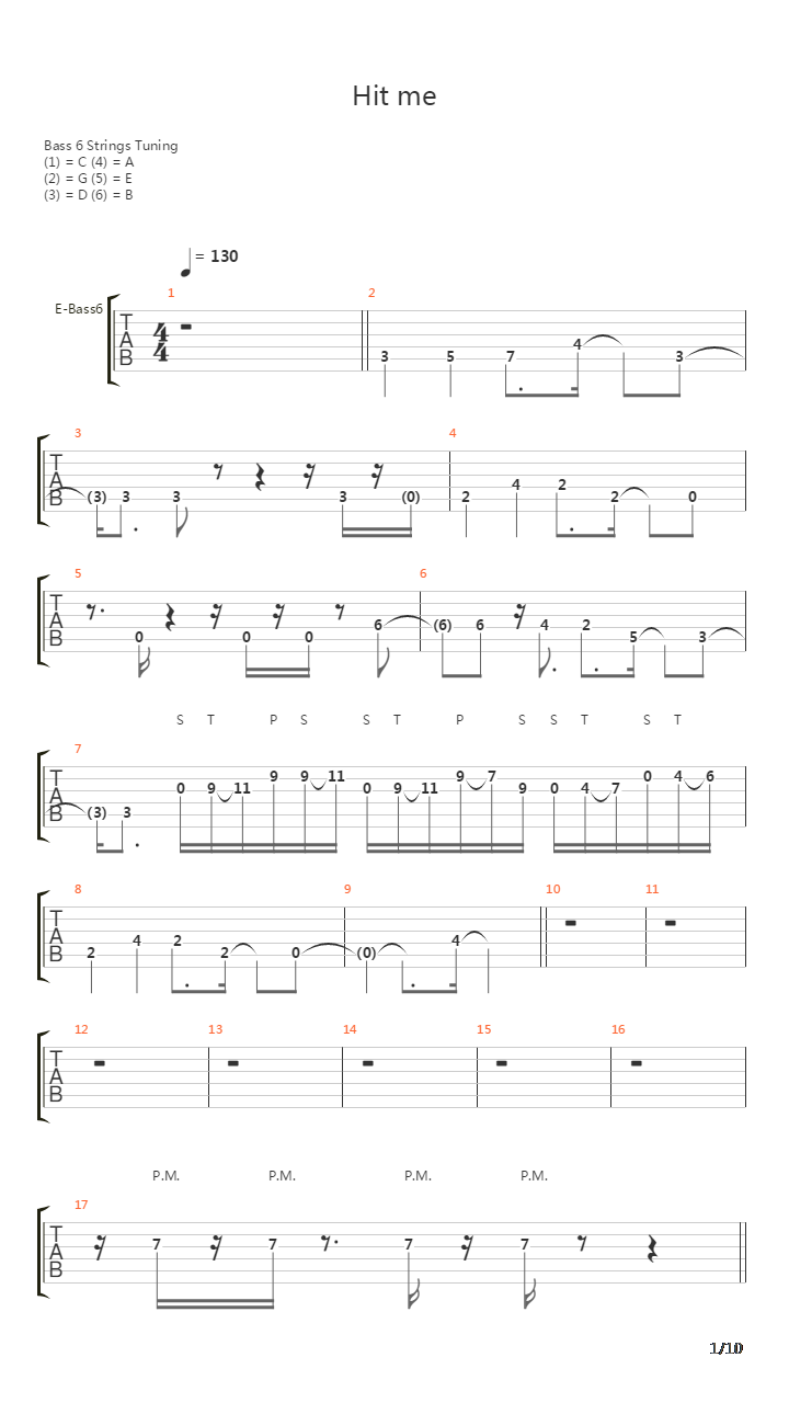 Hit Me吉他谱