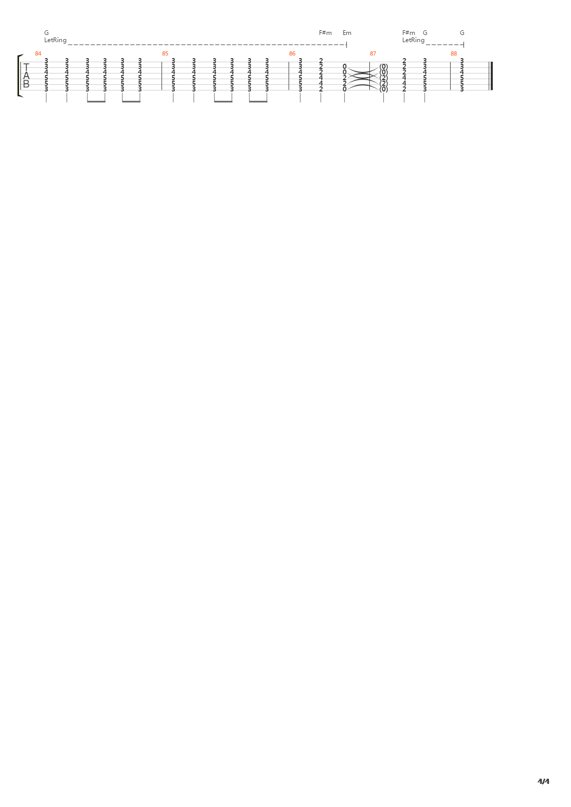 Pooch吉他谱
