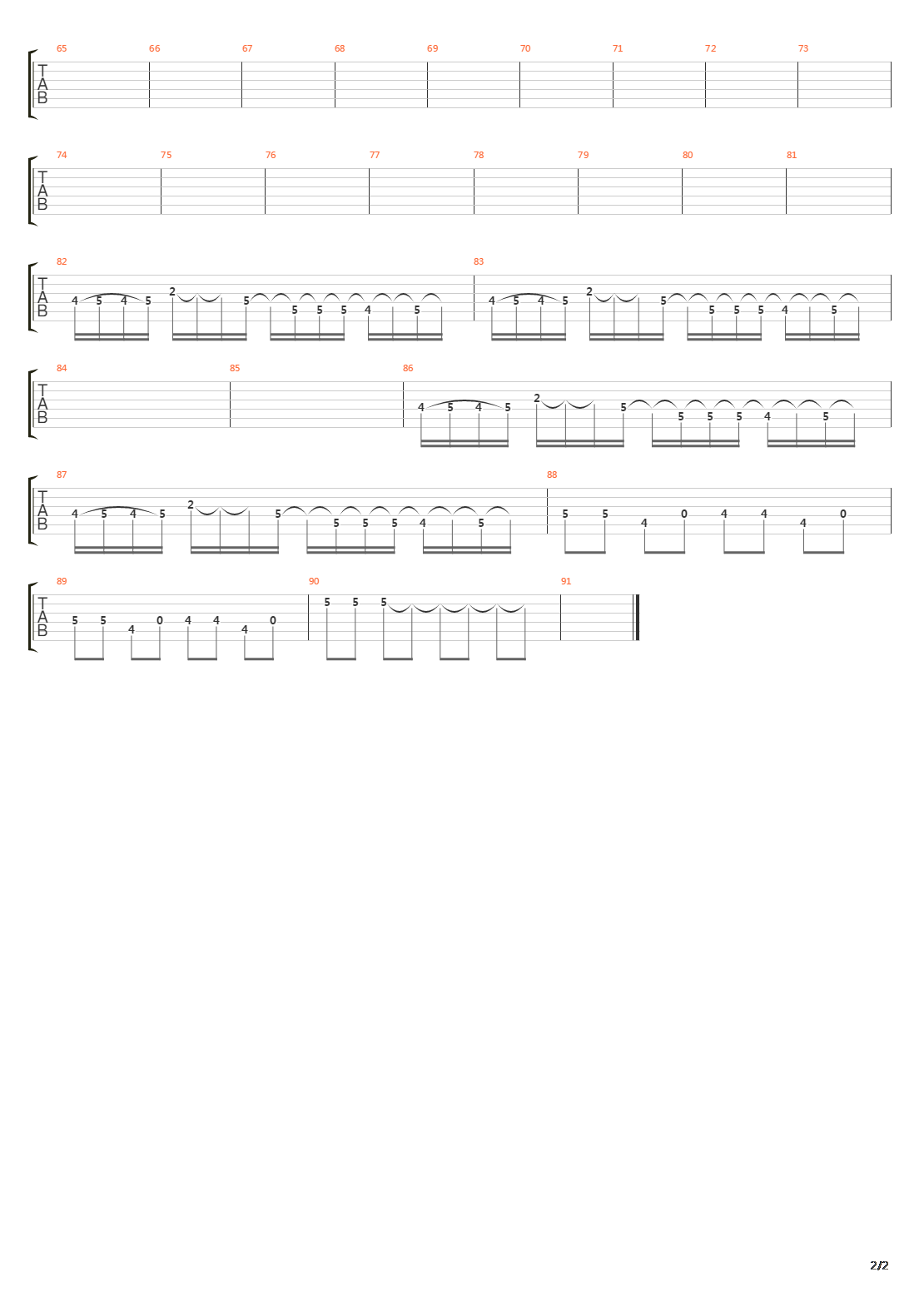The One吉他谱