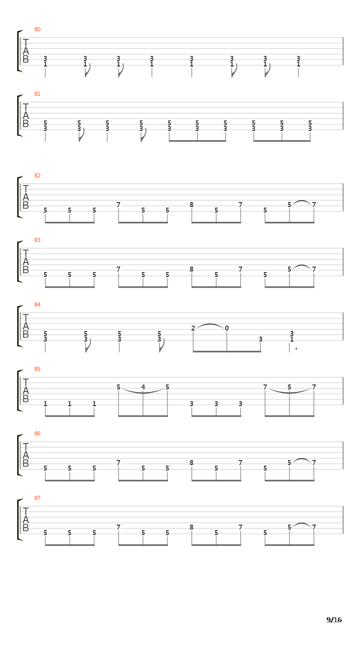 Fall吉他谱