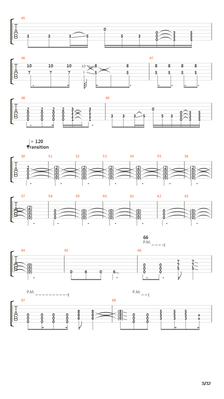 The Sleep Of Restless Hours吉他谱