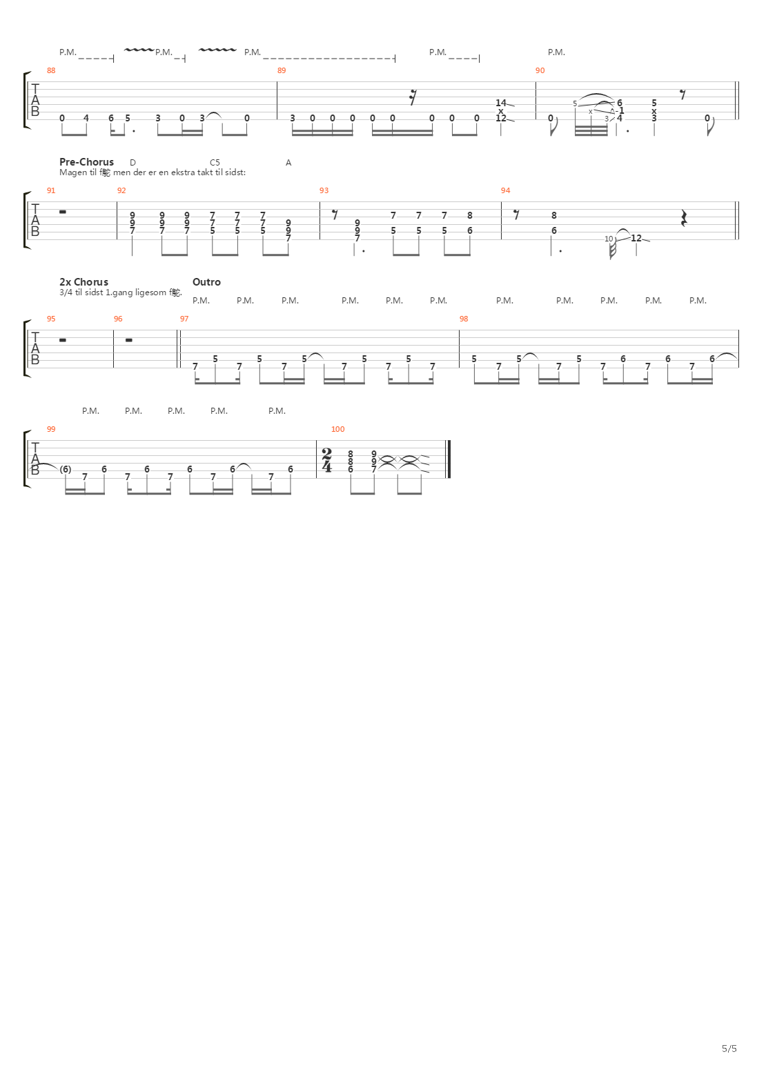Break吉他谱
