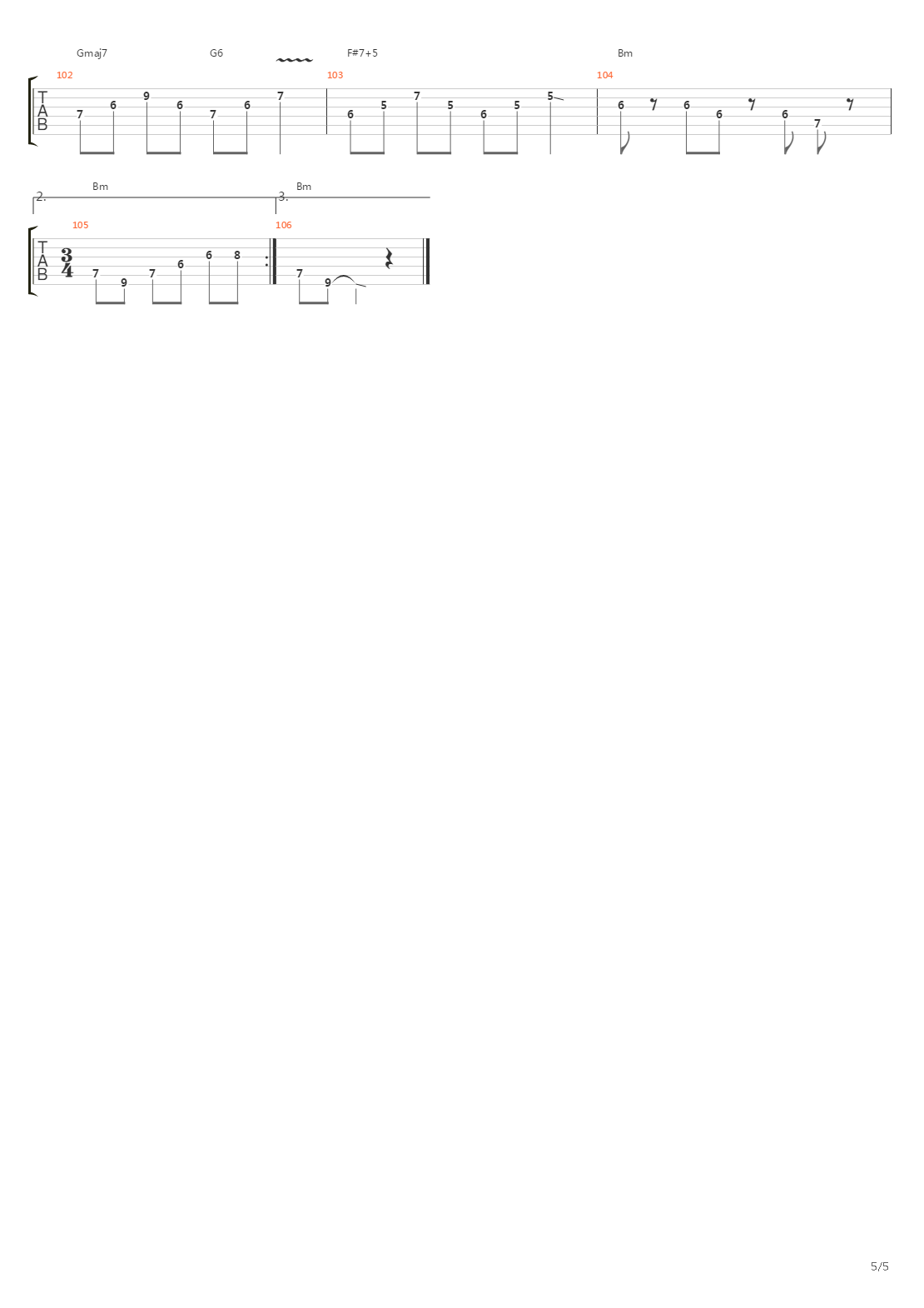 Glory吉他谱