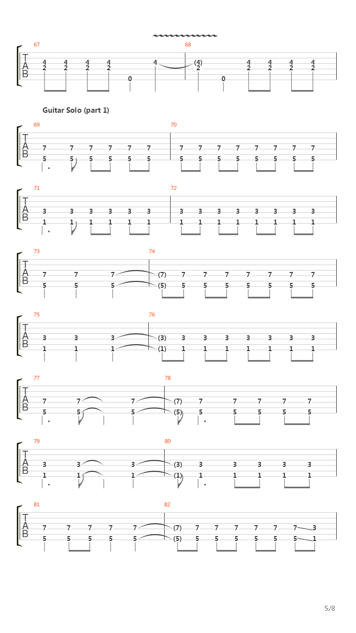 When The River Runs Dry吉他谱