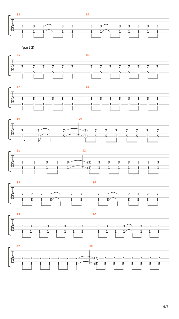 When The River Runs Dry吉他谱