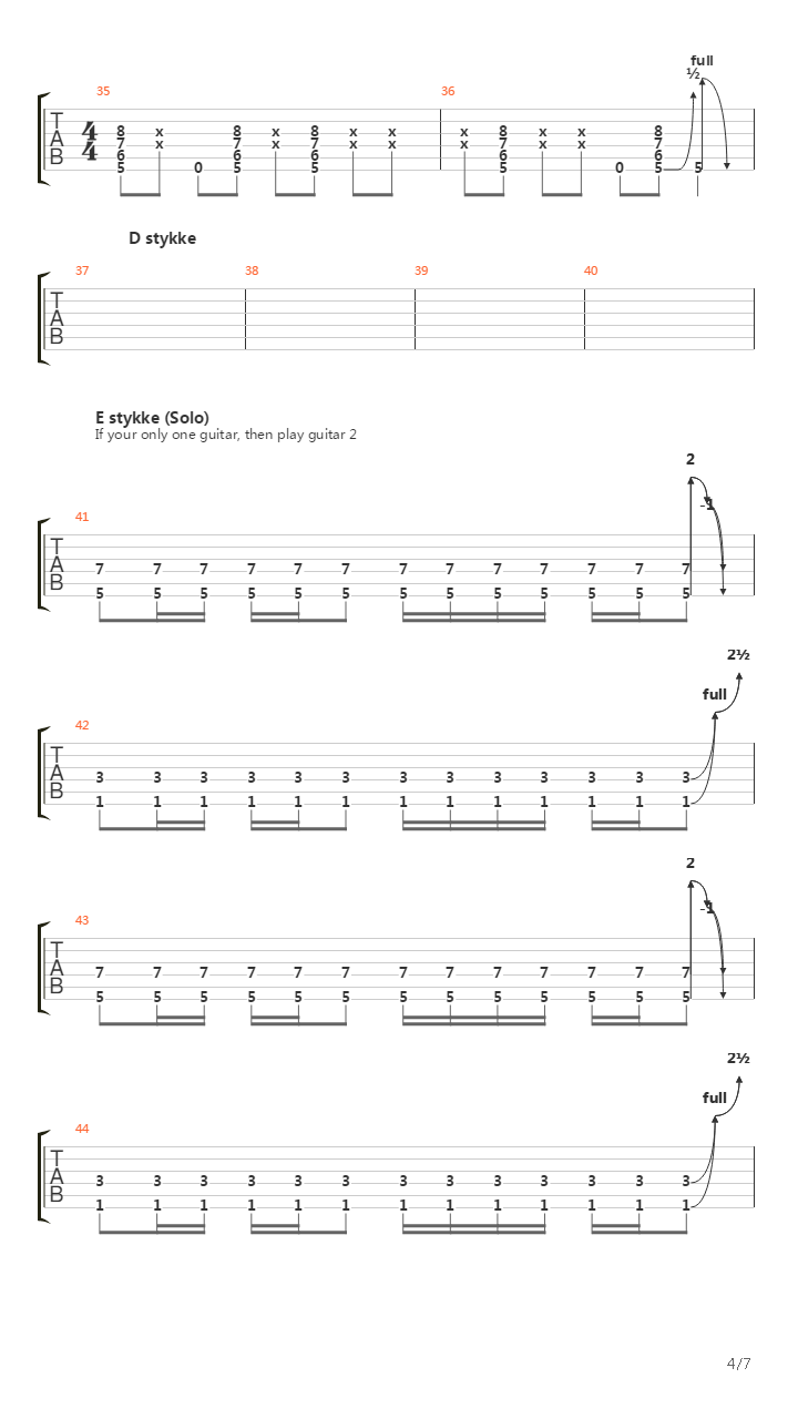 When The River Runs Dry吉他谱