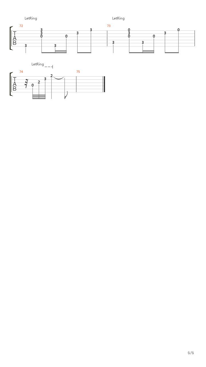 Ocano吉他谱