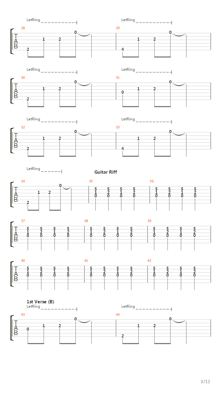 Raven吉他谱