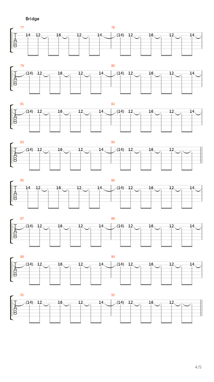 Dawn Of The Dead吉他谱