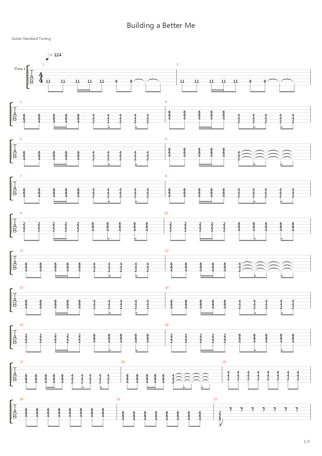 Building A Better Me吉他谱