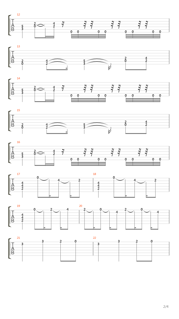 The Messenger吉他谱