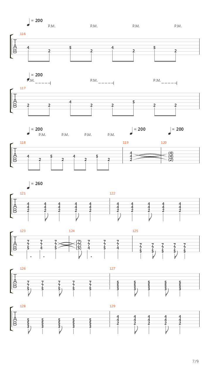 Fade吉他谱