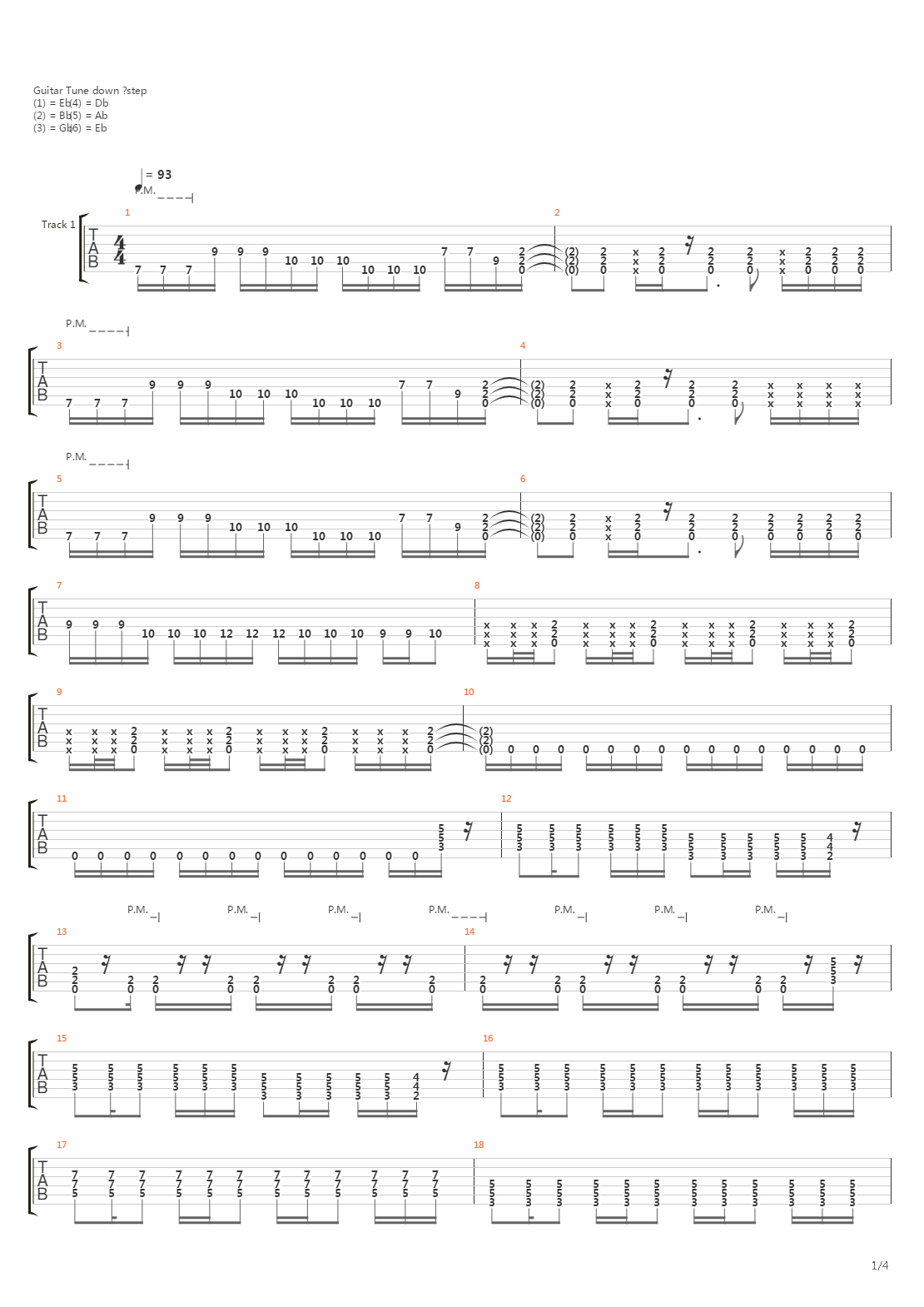 Stages Of Dying吉他谱