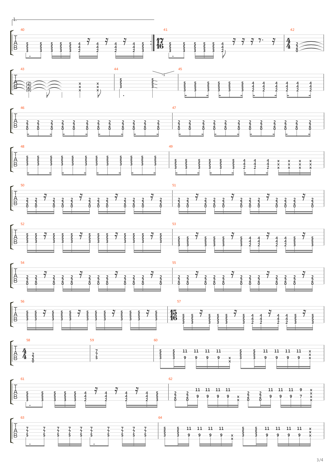 Stages Of Dying吉他谱