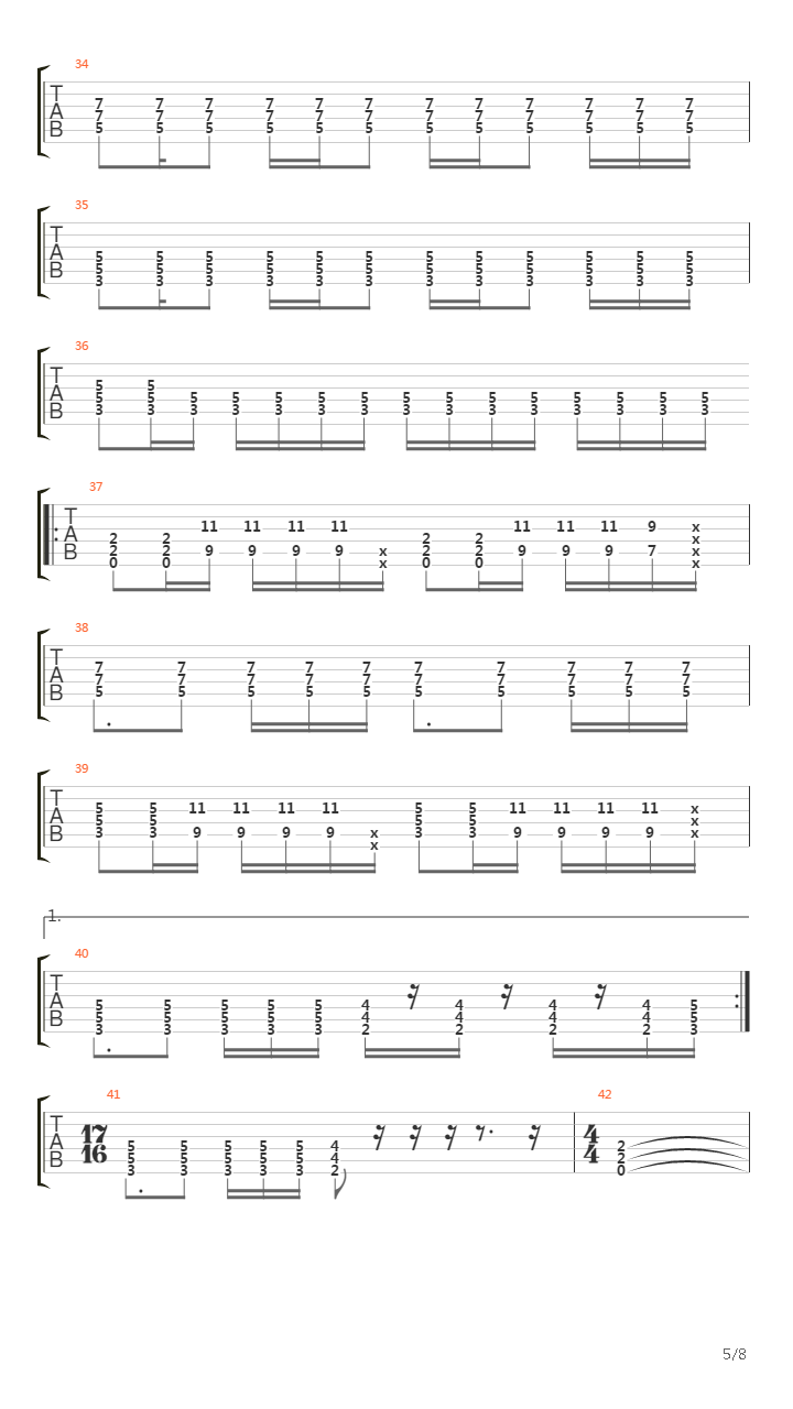 Stages Of Dying吉他谱