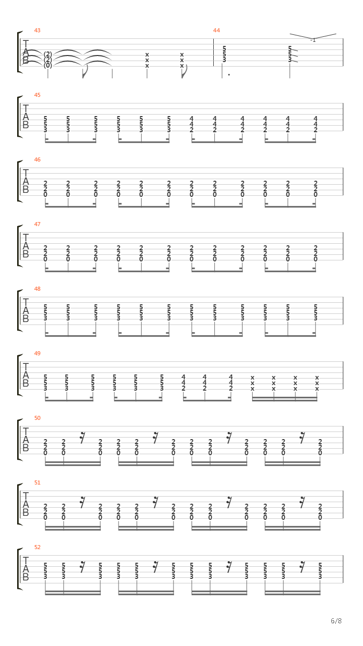 Stages Of Dying吉他谱