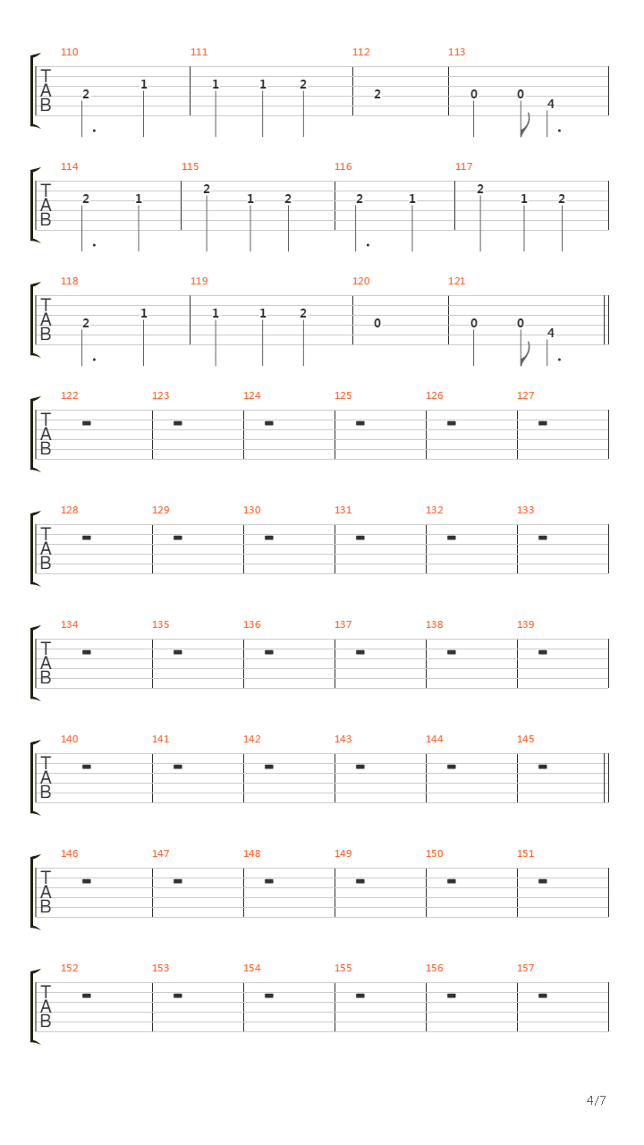 A Quietly Forming Collapse吉他谱