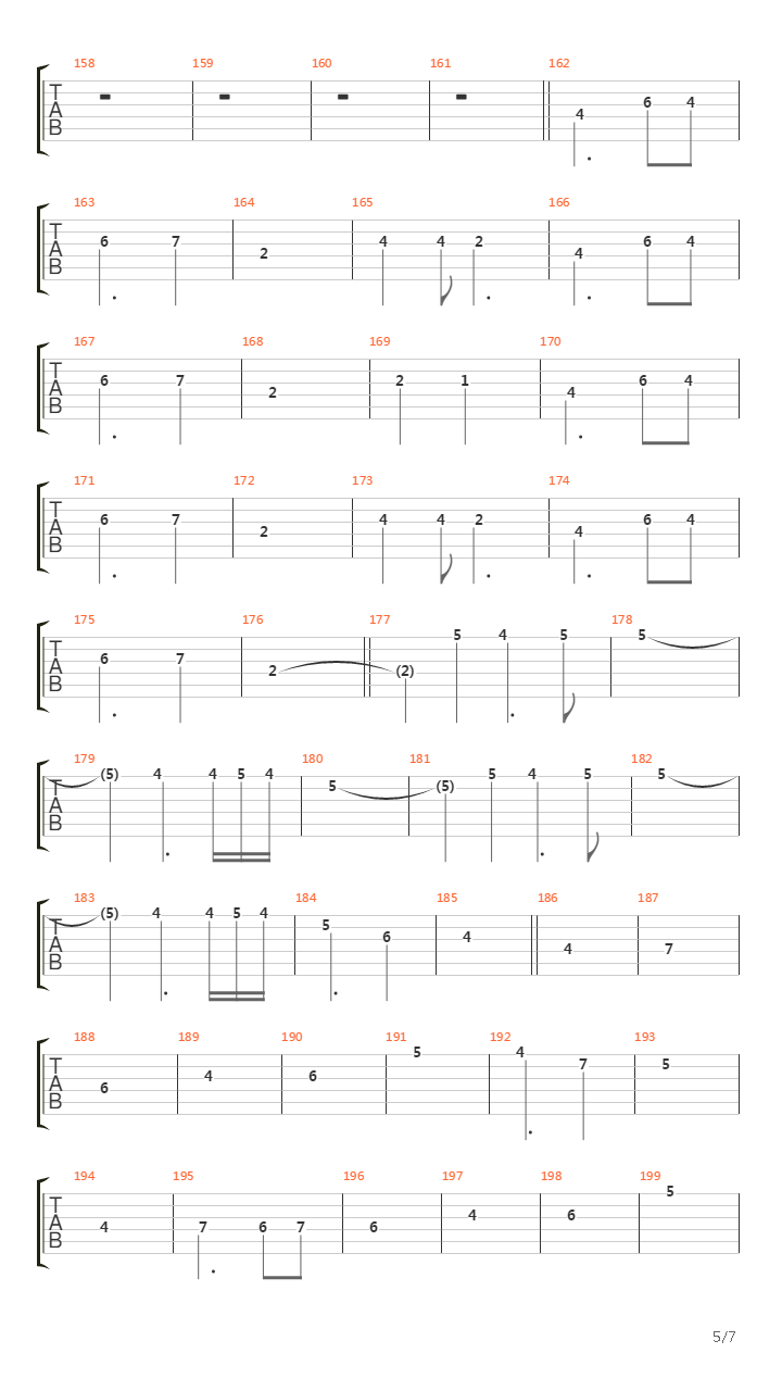 A Quietly Forming Collapse吉他谱