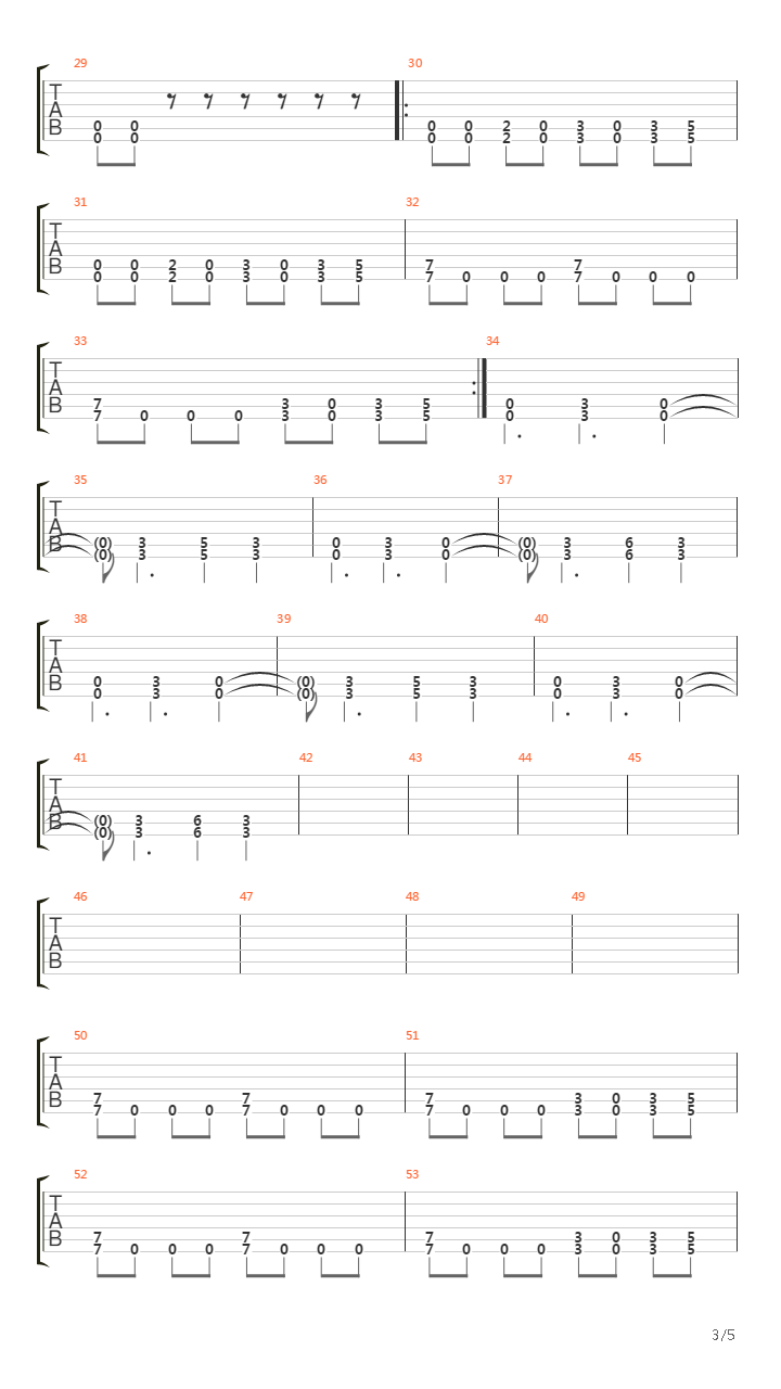 Burn吉他谱