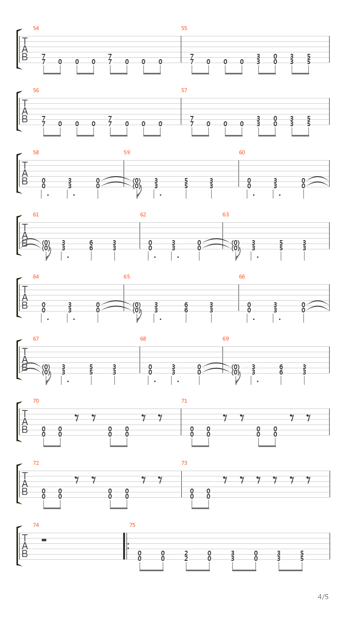 Burn吉他谱