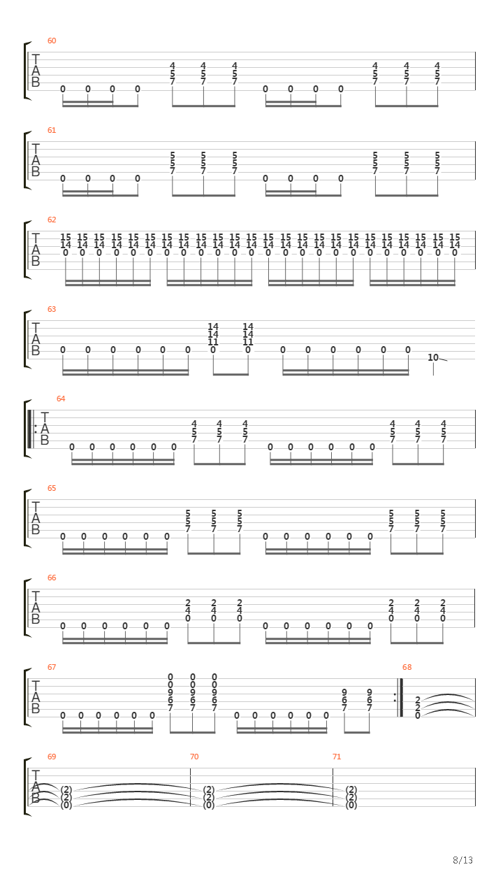 Flammenmensch吉他谱