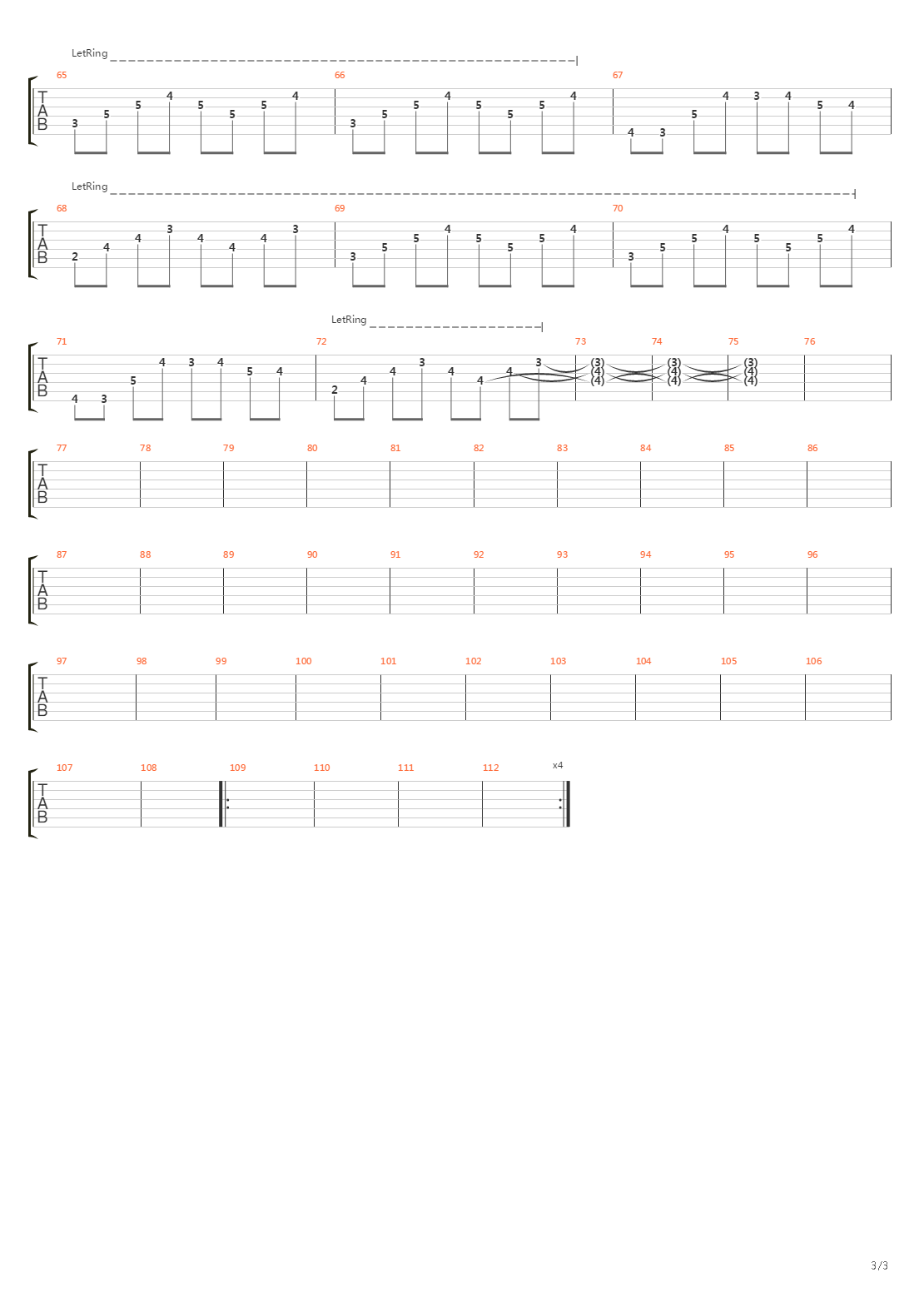 In Die Nacht吉他谱