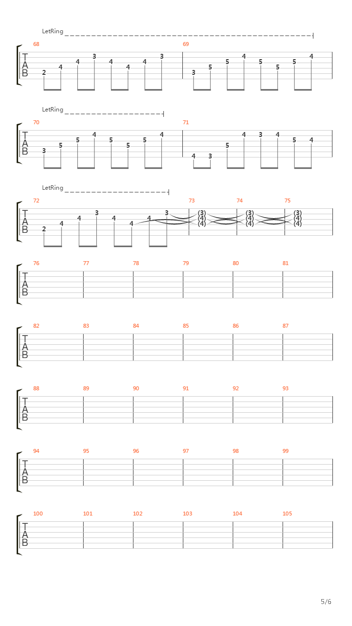 In Die Nacht吉他谱