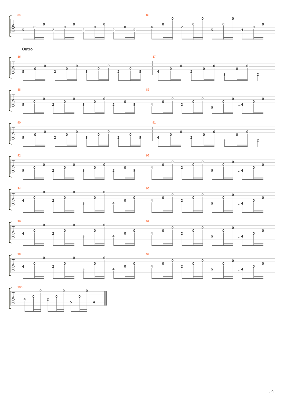 Northenden吉他谱