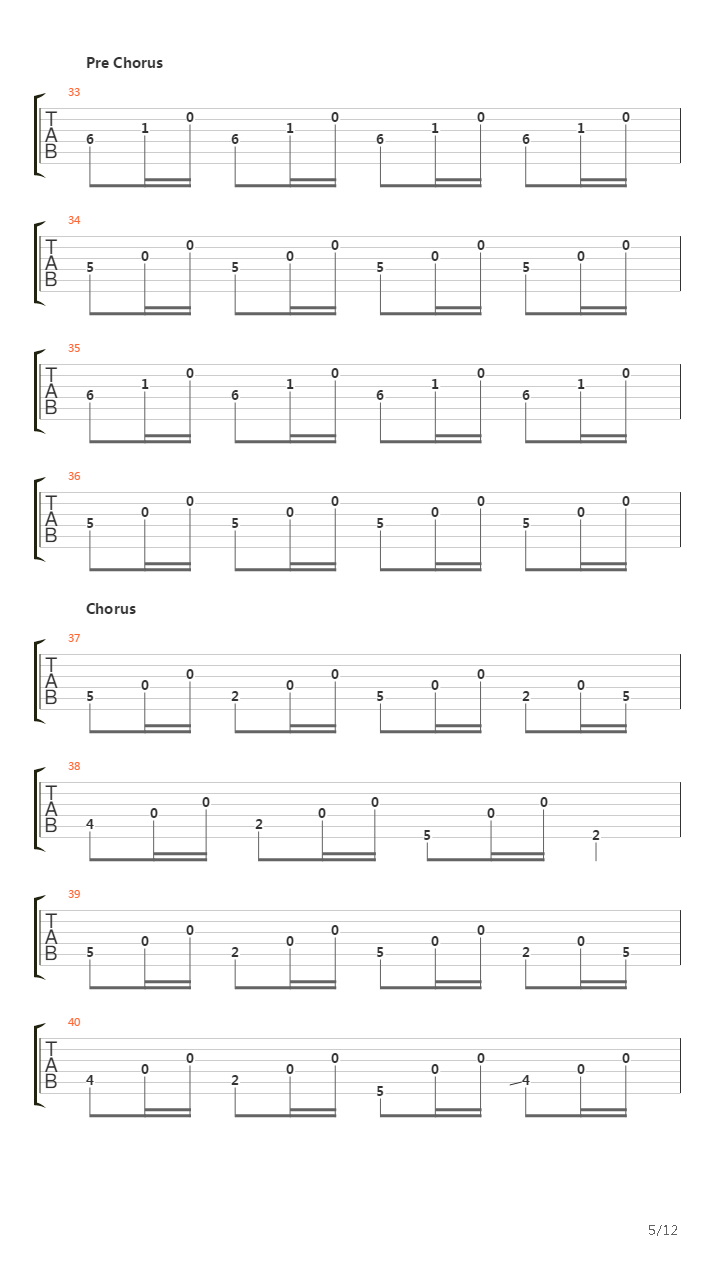 Northenden吉他谱