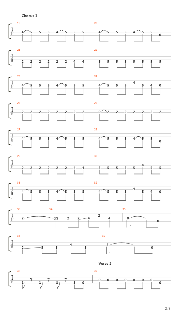 Frustrated Bass吉他谱