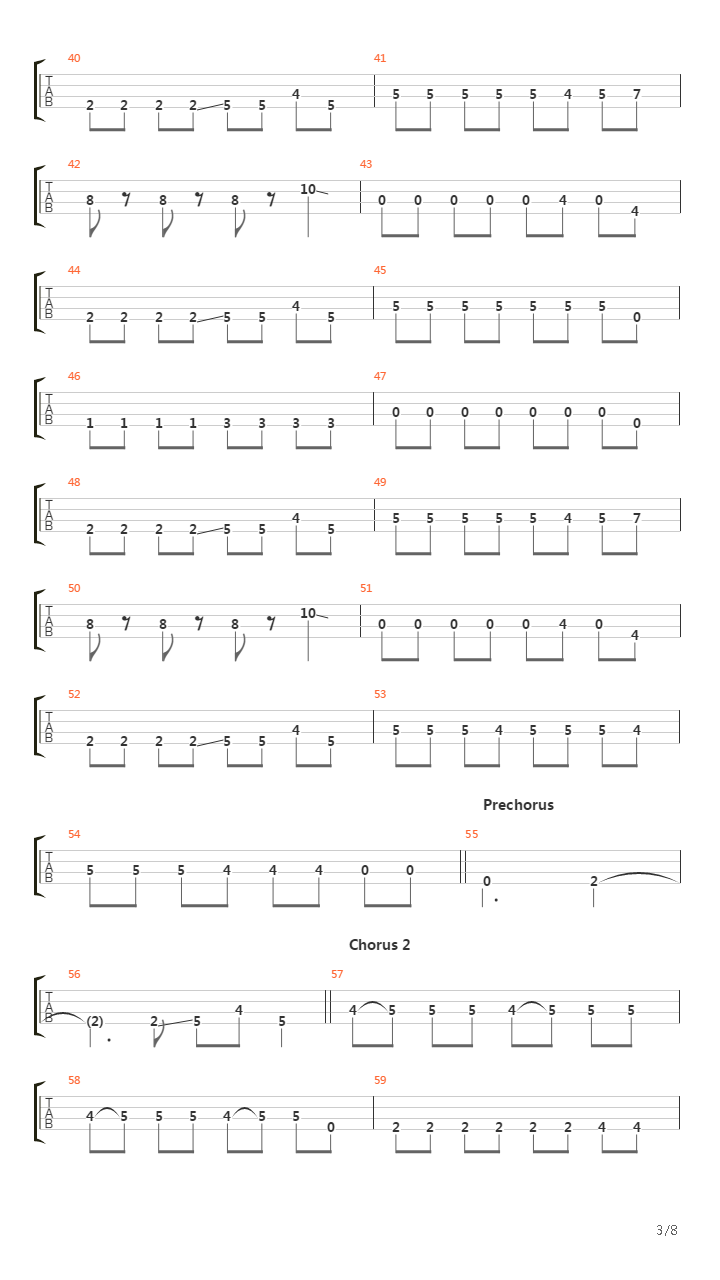 Frustrated Bass吉他谱