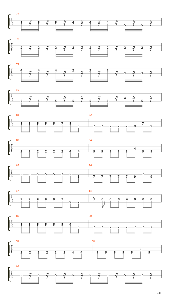 Frustrated Bass吉他谱