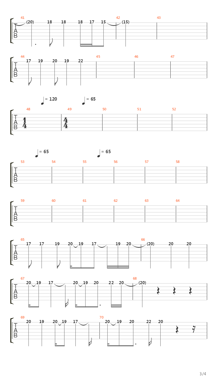 Serenade Of Sorrow吉他谱