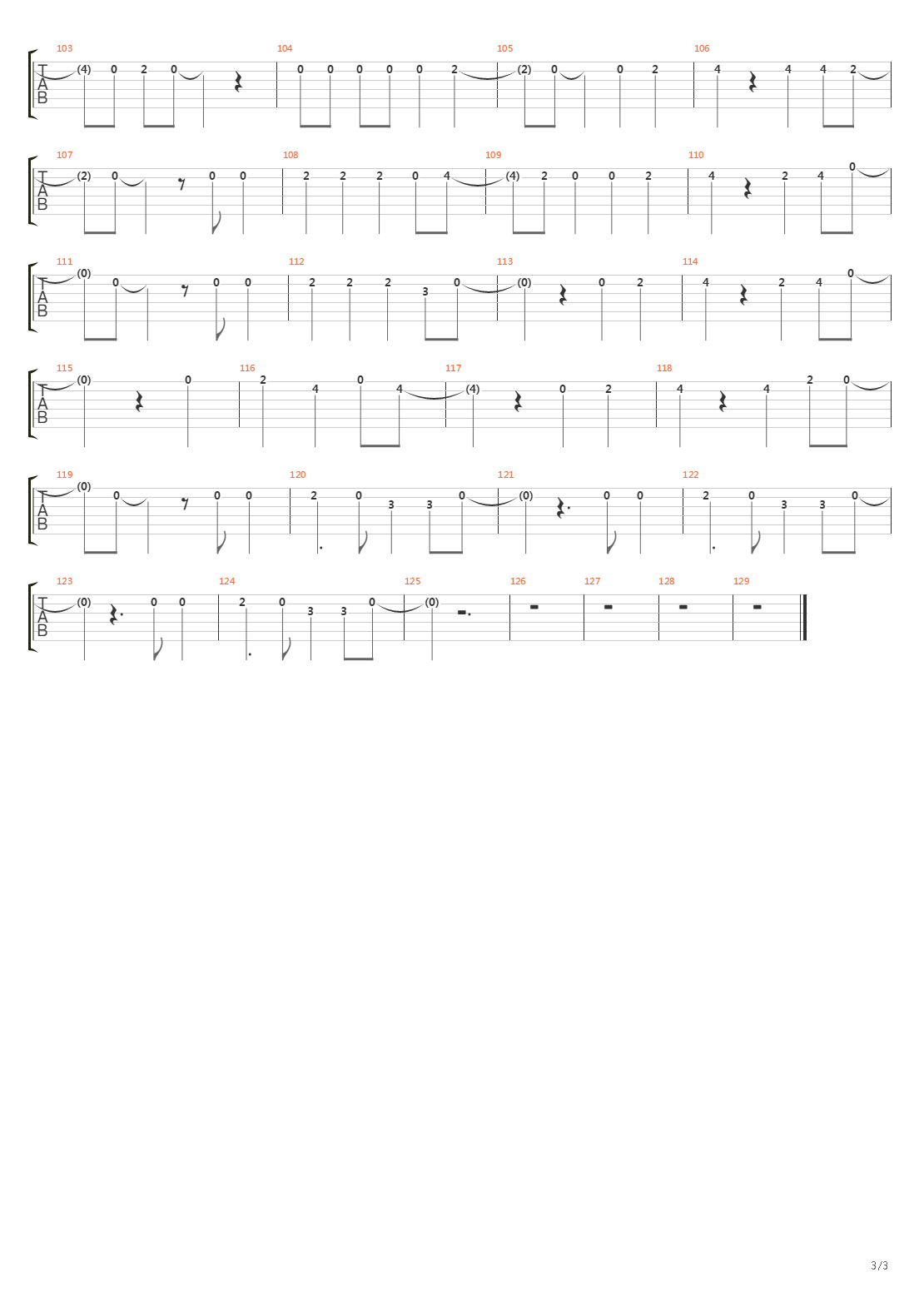 Revolater吉他谱