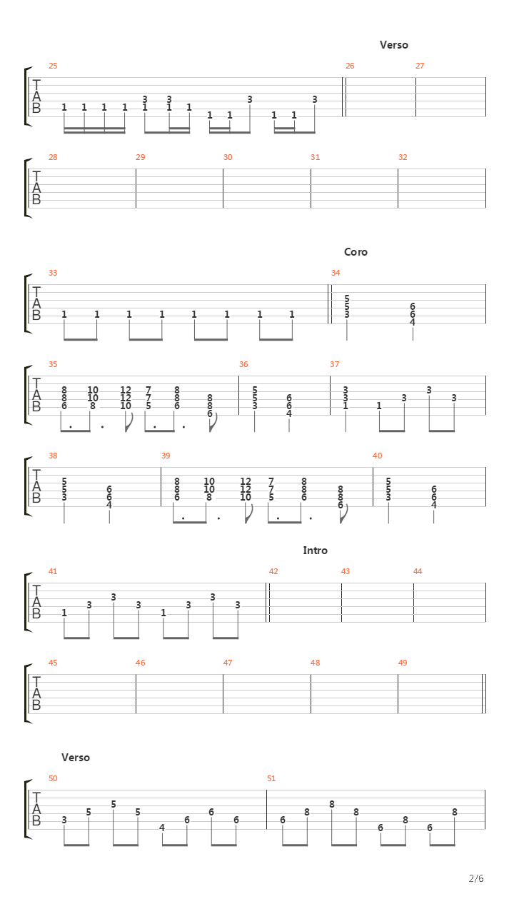 Esclavo De Tu Amor吉他谱