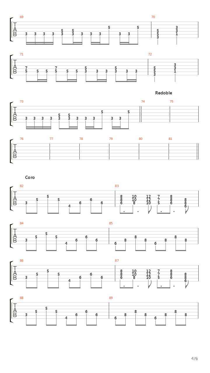 Esclavo De Tu Amor吉他谱