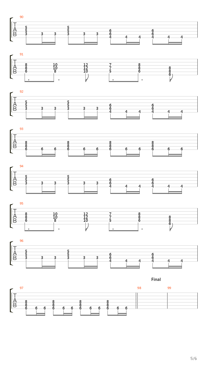 Esclavo De Tu Amor吉他谱